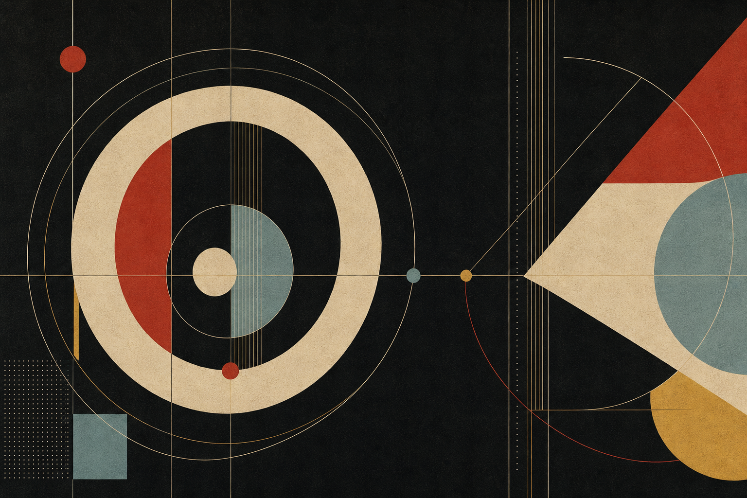 Illustration in the spirit of 1950s Swiss concert posters